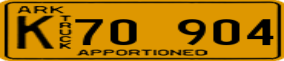 Trailer License Plate